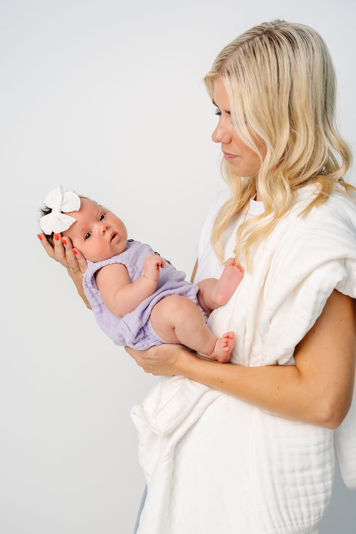 Cloud Muslin™ Bubble Romper - Lilac