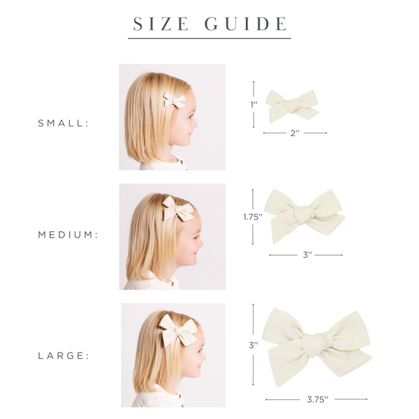 Linen Bow - Bubblegum Clip