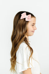 Velvet Bow 3 Pack: Mauve Clips