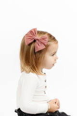 Tulle Bow 3 Pack: Rose Clips