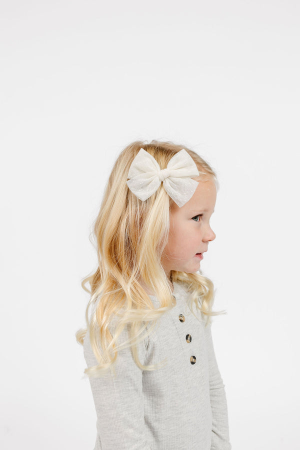 Tulle Bow 3 Pack: Rose Clips