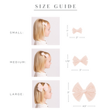 Tulle Bow 3 Pack: Lavender Dot Clips
