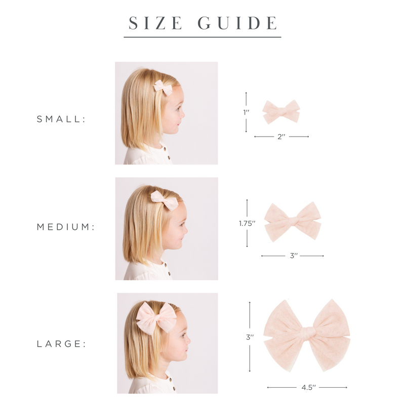 Tulle Bow 3 Pack: Cloud Dot Clips