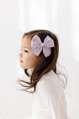 Heirloom Bow - Lavender Clip