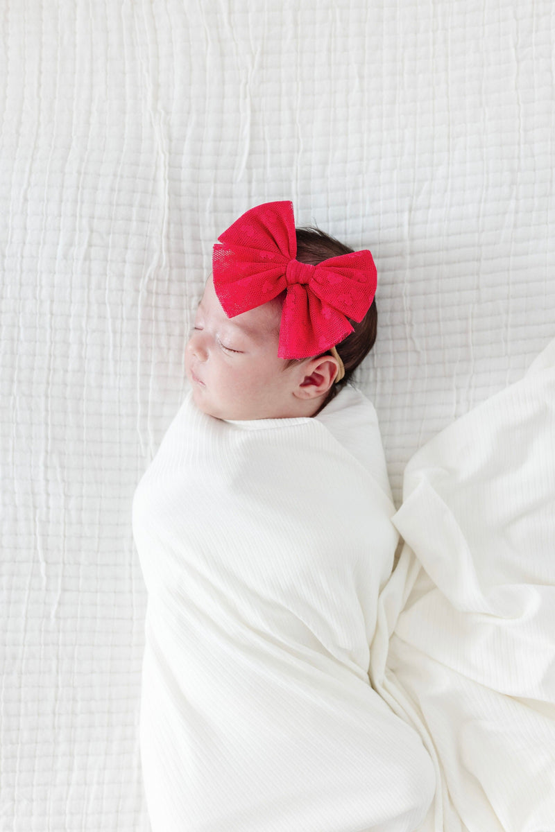 Tulle Bow 3 Pack: Strawberry Headbands