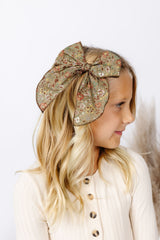 Heirloom Bow - Hazel Floral Clip