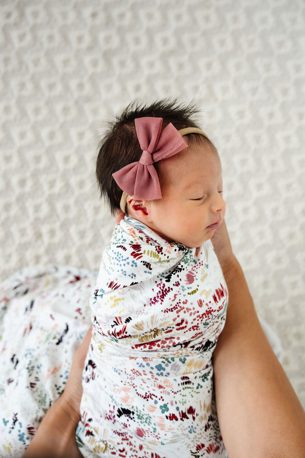 Tulle Bow - Rose Headband