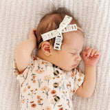 Lace Bow - Cream Eyelet Headband