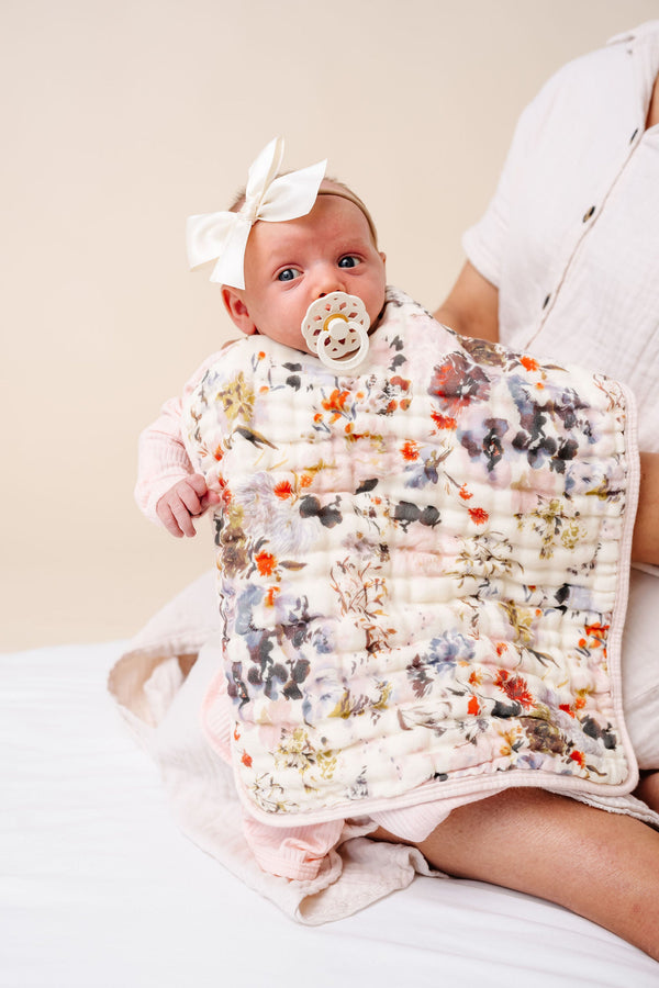 Cloud Muslin™ Burp Cloth 2 Pack - Nellie/Blush