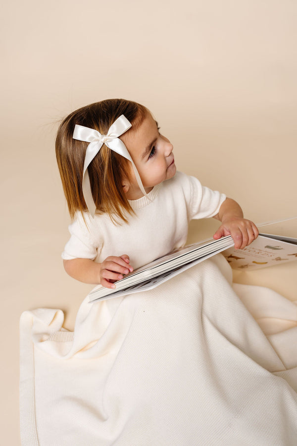 Satin Bow 3 Pack: Primrose Sash Clips