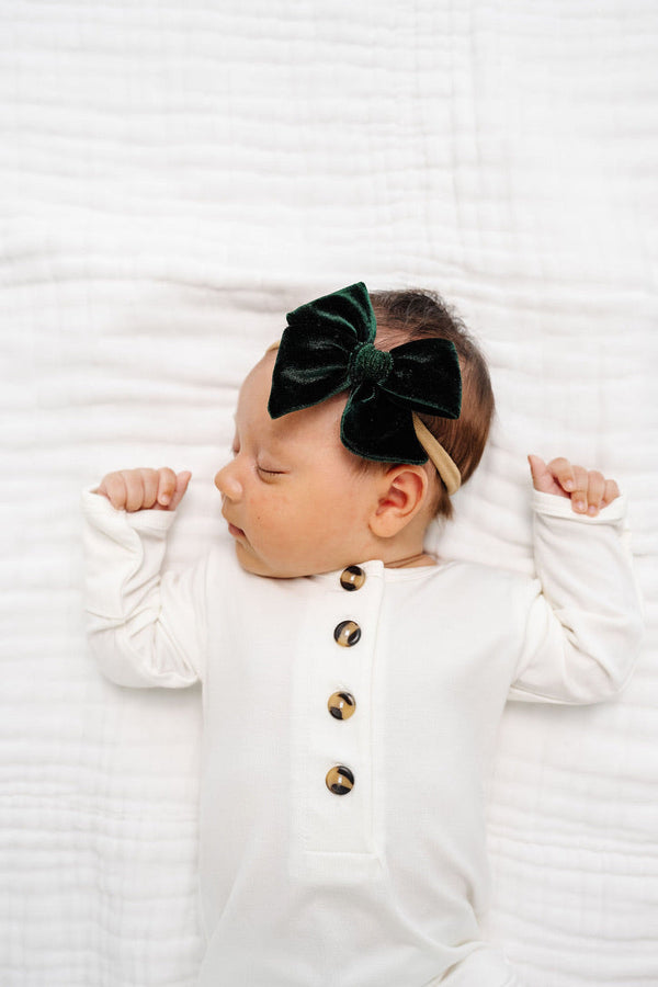 Pre-Order: Velvet - Pine Bow Headband