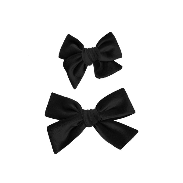 Pre-Order - Velvet - Black Bow Clip