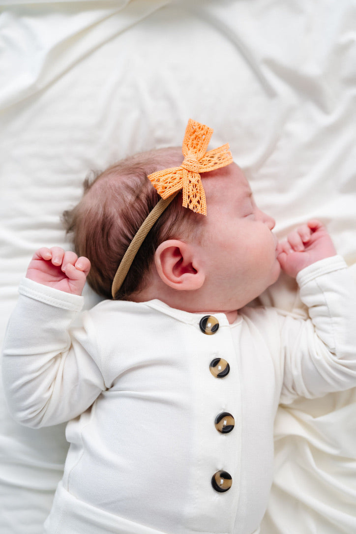 Lace Bow - Clementine Lace Headband