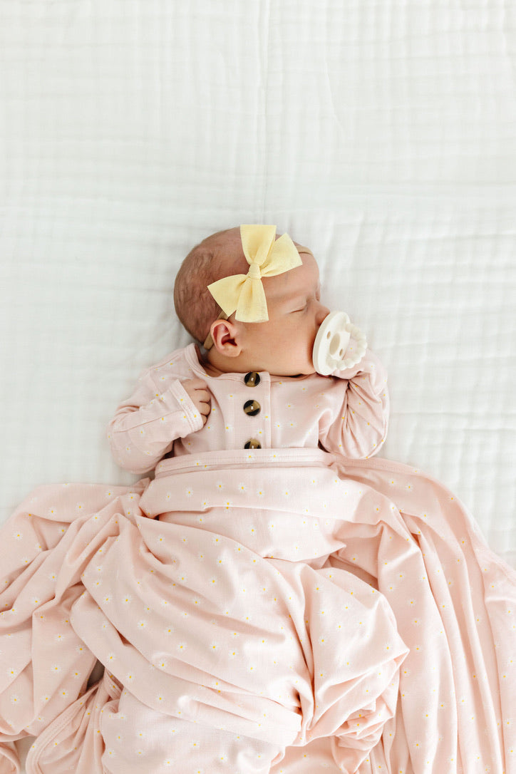 Tulle Bow - Lemon Headband