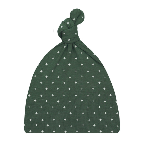 Pre-Order - Green Plus Top Knot Hat