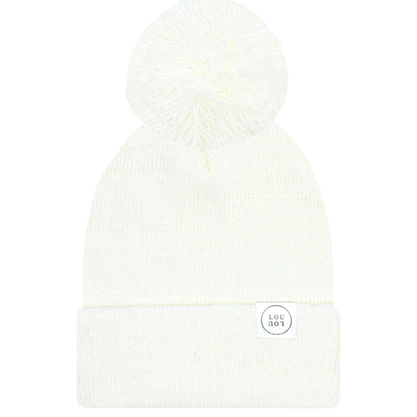 Pre-Order: Beanie with Pom - Ivory