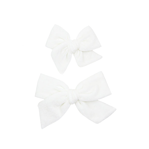 Pre-Order: Velvet - Ivory Bow Clip
