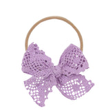 Lace Bow - Lavender Crochet