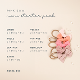 Pink Bow - Mini Starter Pack