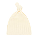 Quinn Ribbed Top Knot Hat