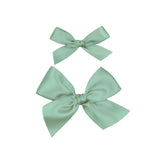 Satin Bow - Sage Clip