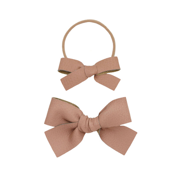 Leather - Sienna Bow Headband