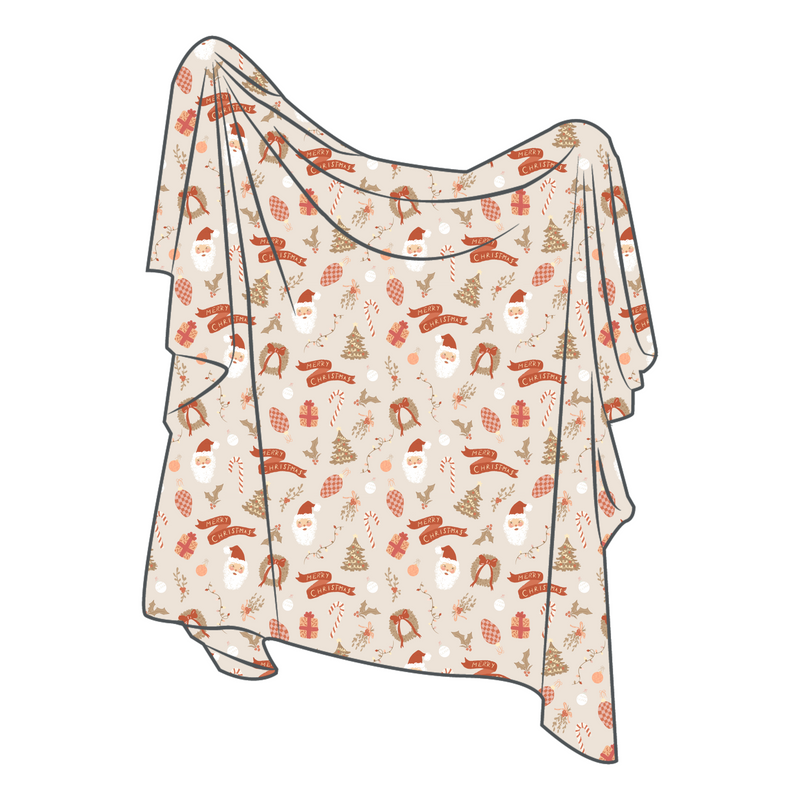 Pre-Order: Mistletoe Swaddle Blanket