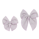 Heirloom Bow - Lavender Clip