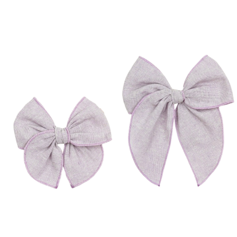 Heirloom Bow - Lavender Clip