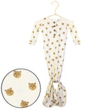 knotted gown teddy product image bear print