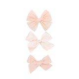 Bow 3 Pack: Blush Clips