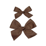 Satin Bow - Chocolate Clip