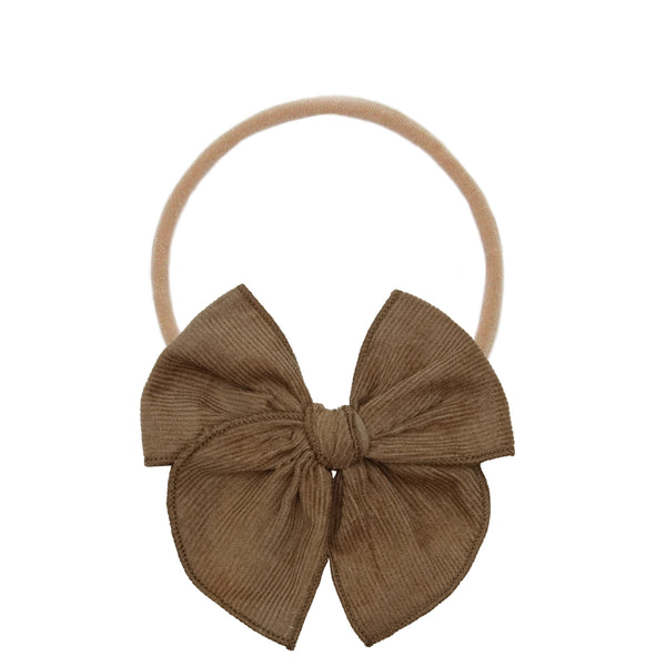 Heirloom Bow - Walnut Corduroy Headband