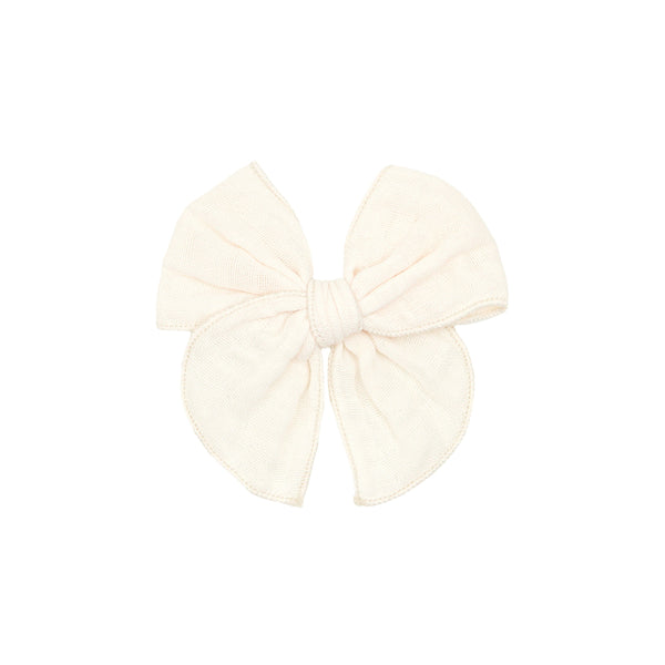 Cloud Muslin™ Heirloom Bow - Cream Clip