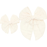 Cloud Muslin™ Heirloom Bow - Cream Clip