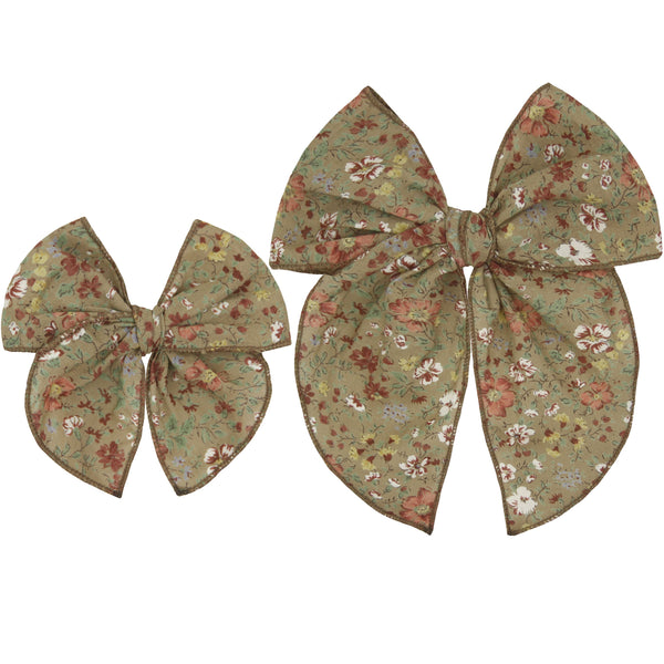 Heirloom Bow - Hazel Floral Clip