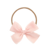 Chiffon Bow - Blush Headband