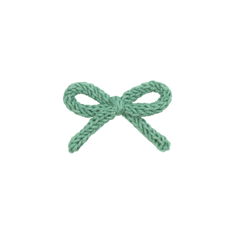 Crochet Bow - Jade Clip