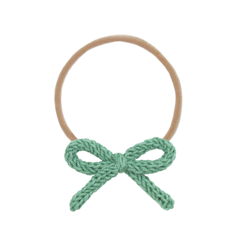 Crochet Bow - Jade Headband