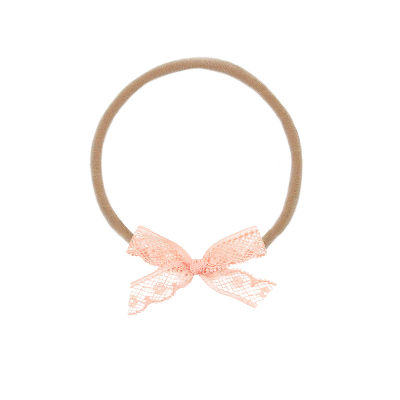 Lace Bow - Mini Ballet Headband
