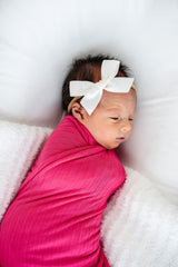 Barbie Ribbed Swaddle Blanket