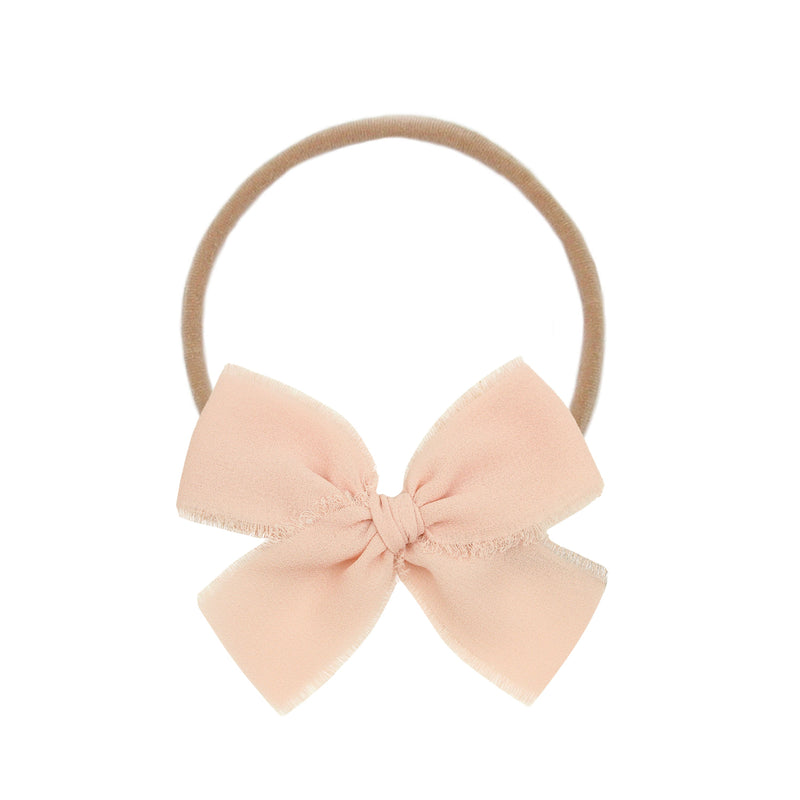 Chiffon Bow 3 Pack: Blush Headbands