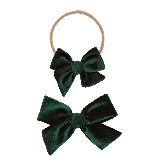 Pre-Order: Velvet - Pine Bow Headband