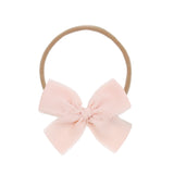 Chiffon Bow 3 Pack: Blush Headbands