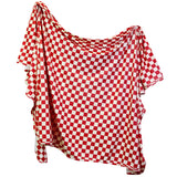 Pre-Order - Red Check Swaddle Blanket