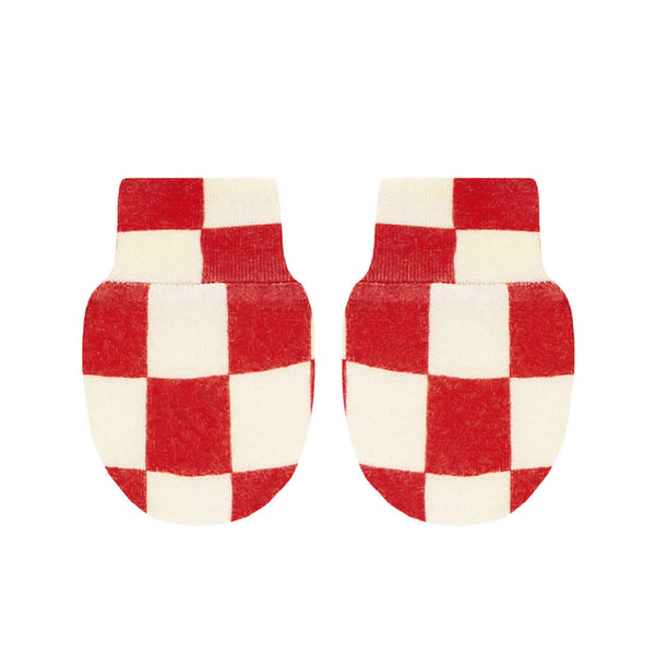 Pre-Order - Red Check No Scratch Mittens