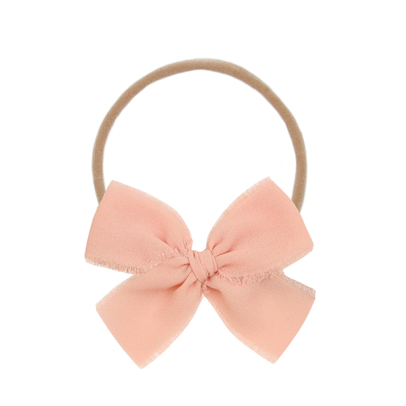 Chiffon Bow 3 Pack: Blush Headbands