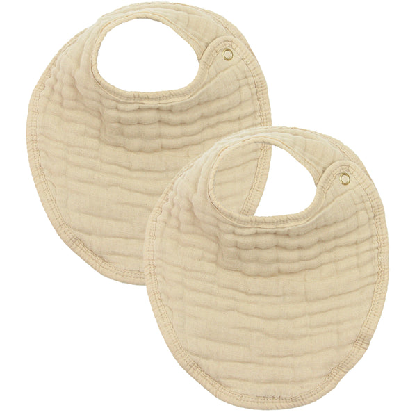 Cloud Muslin™ Bib 2 Pack - Tan