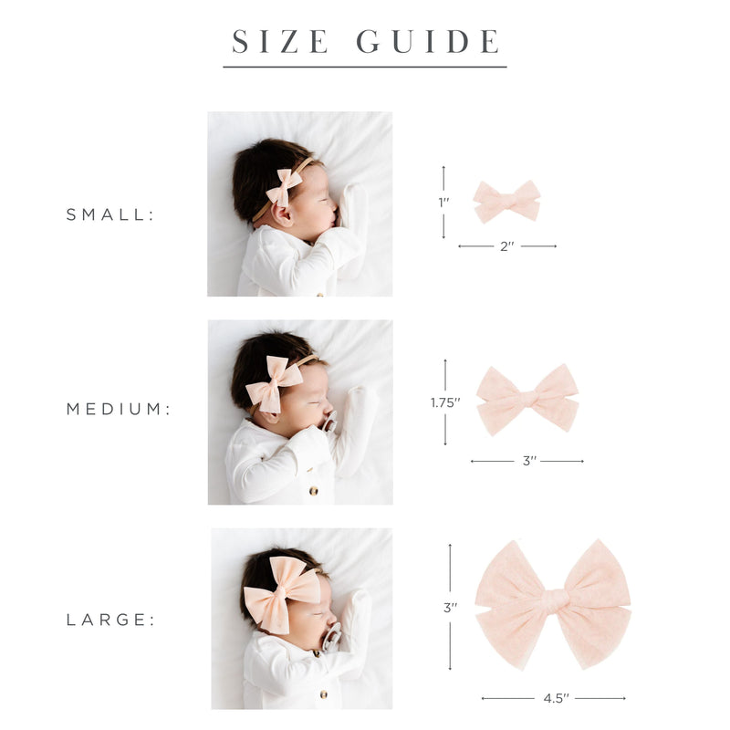 Tulle Bow 3 Pack: Cloud Dot Headbands