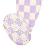 Violet Zipper Footies